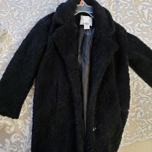 Brand New Black Sherpa Overcoat (tag attached)